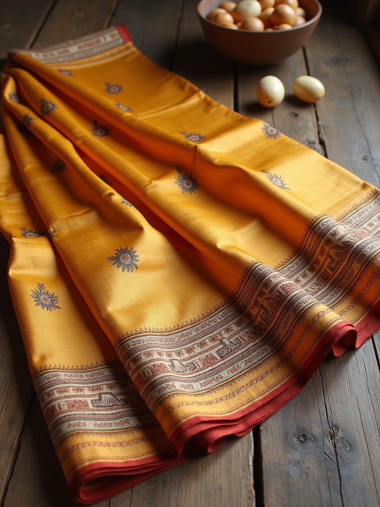 types of saree- tussar silk