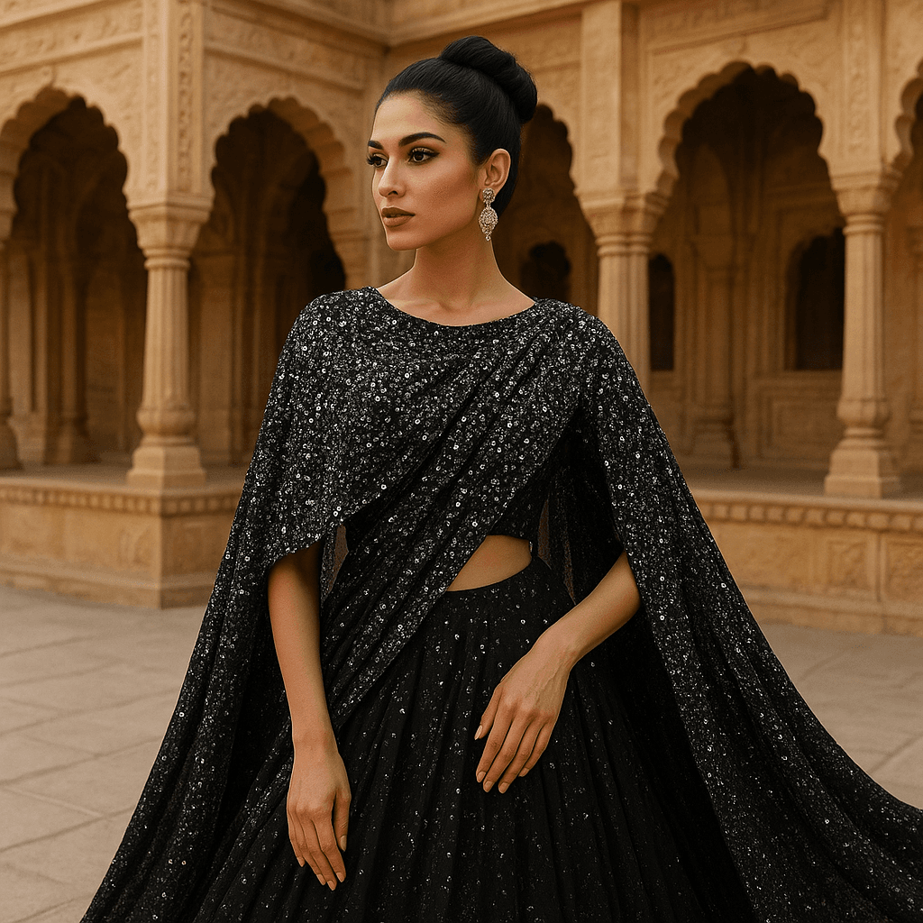 lehenga style saree types