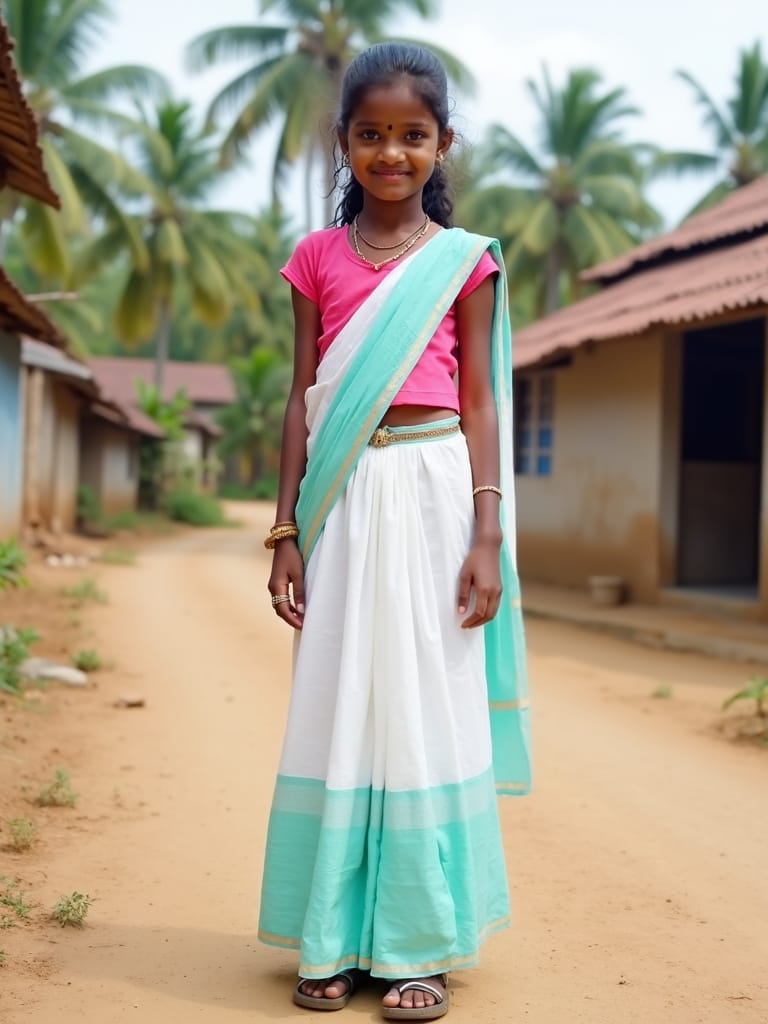 Traditional Half Saree Styles