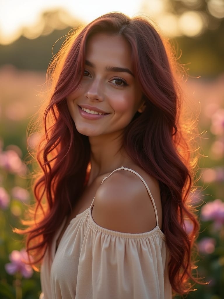 Hair Color Shades in India - Burgundy