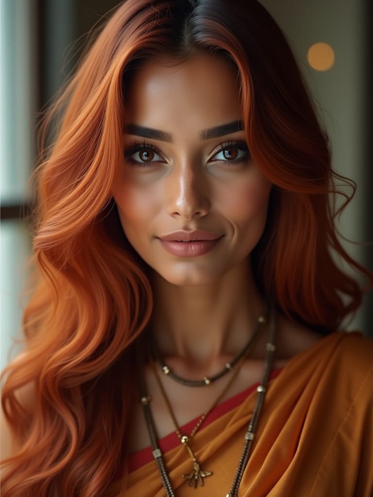 Hair Color Shades in India - Copper Red