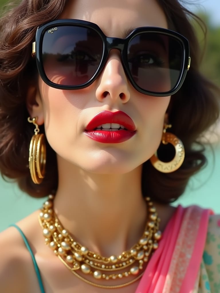 How to style 70s style saree
