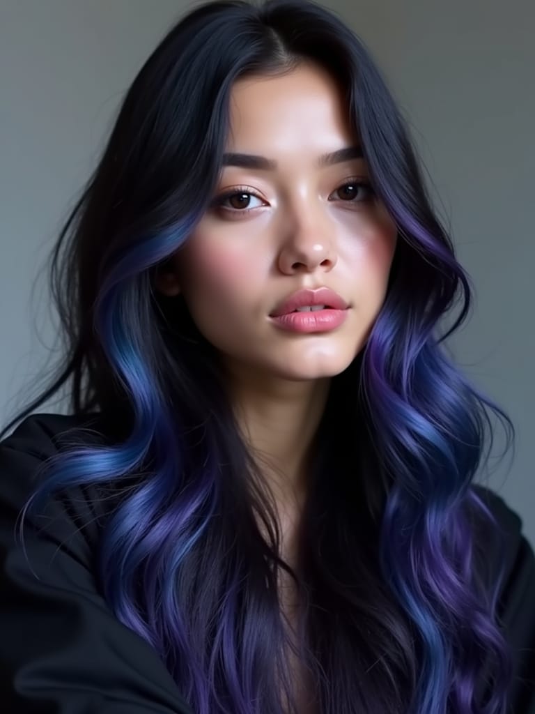 Hair Color Shades in India - Blue