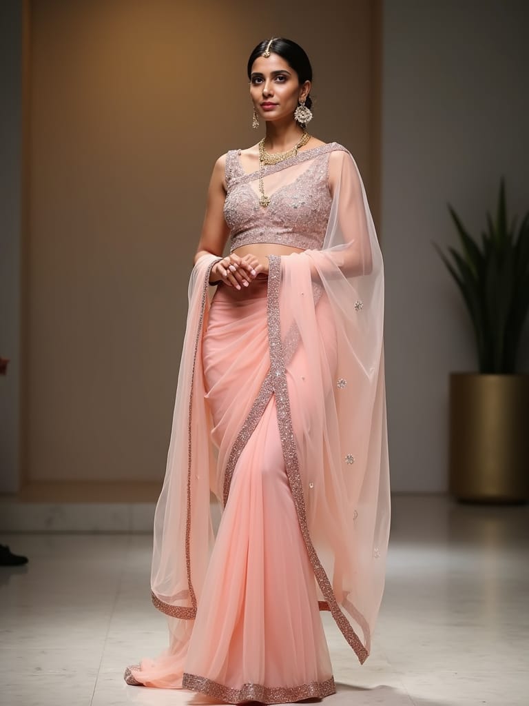 Styling Ideas With Dupatta Style Saree
