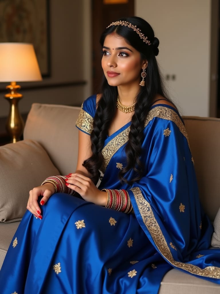 Braided Crown – Saree Style