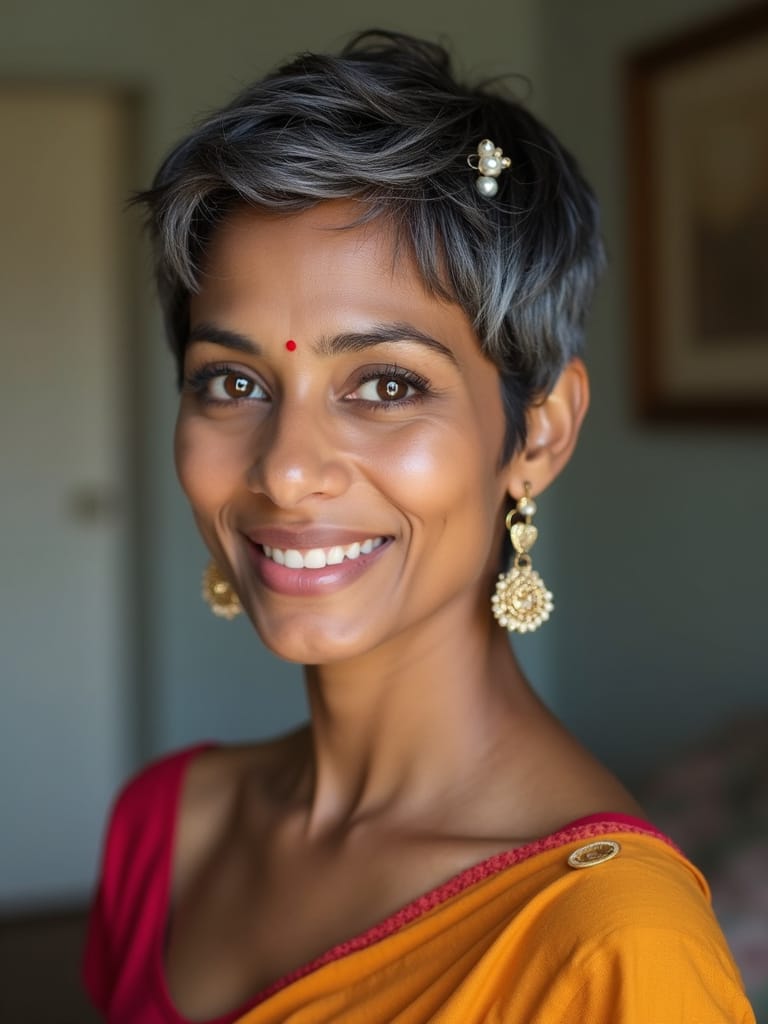 Short Hair with Accessories