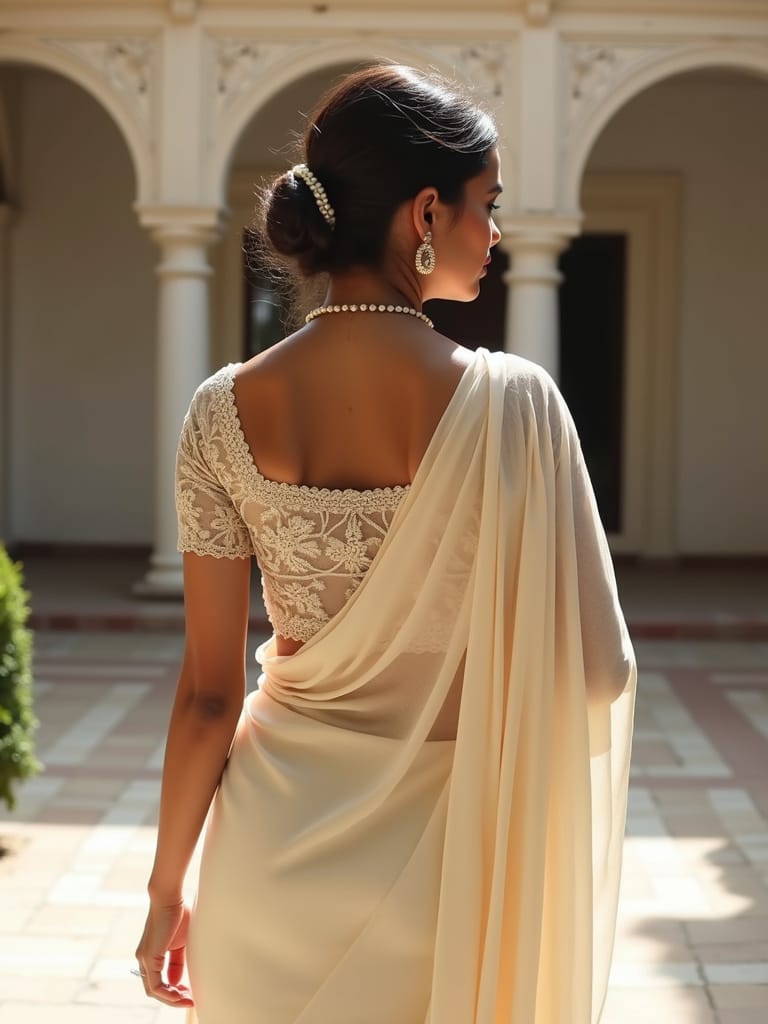 Lace Back Blouse