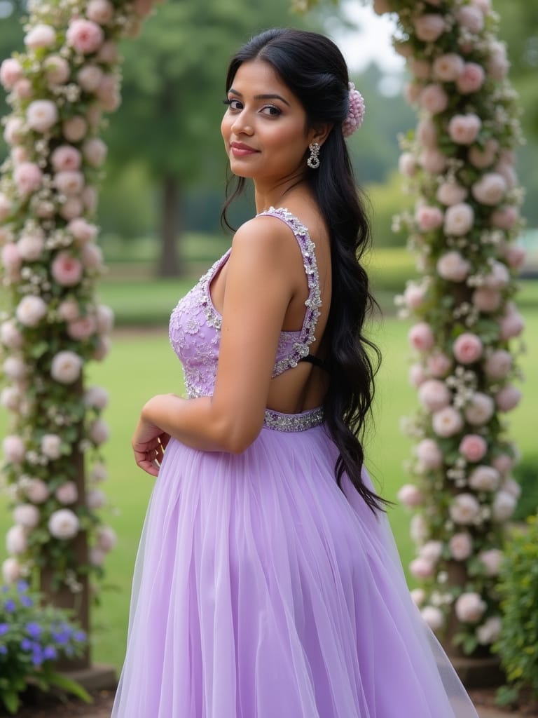 Open Hair Hairstyles for Gown