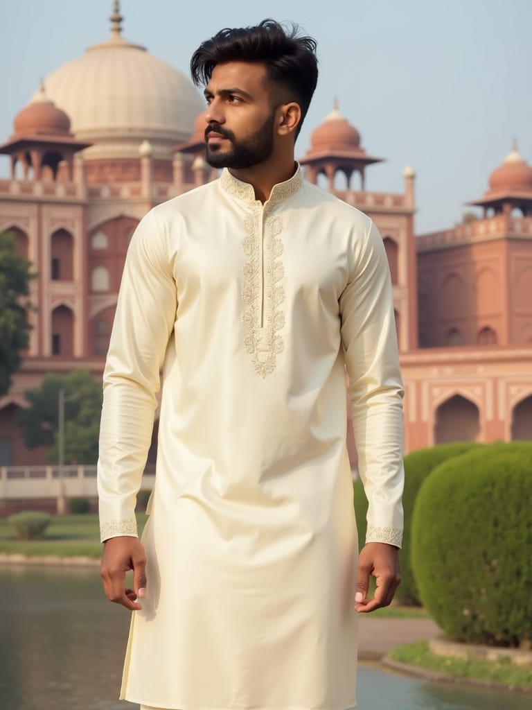 angrakha kurta design for men