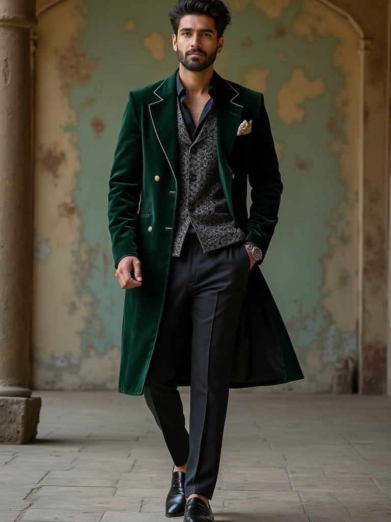 Pathani Suit with Fusion Twist