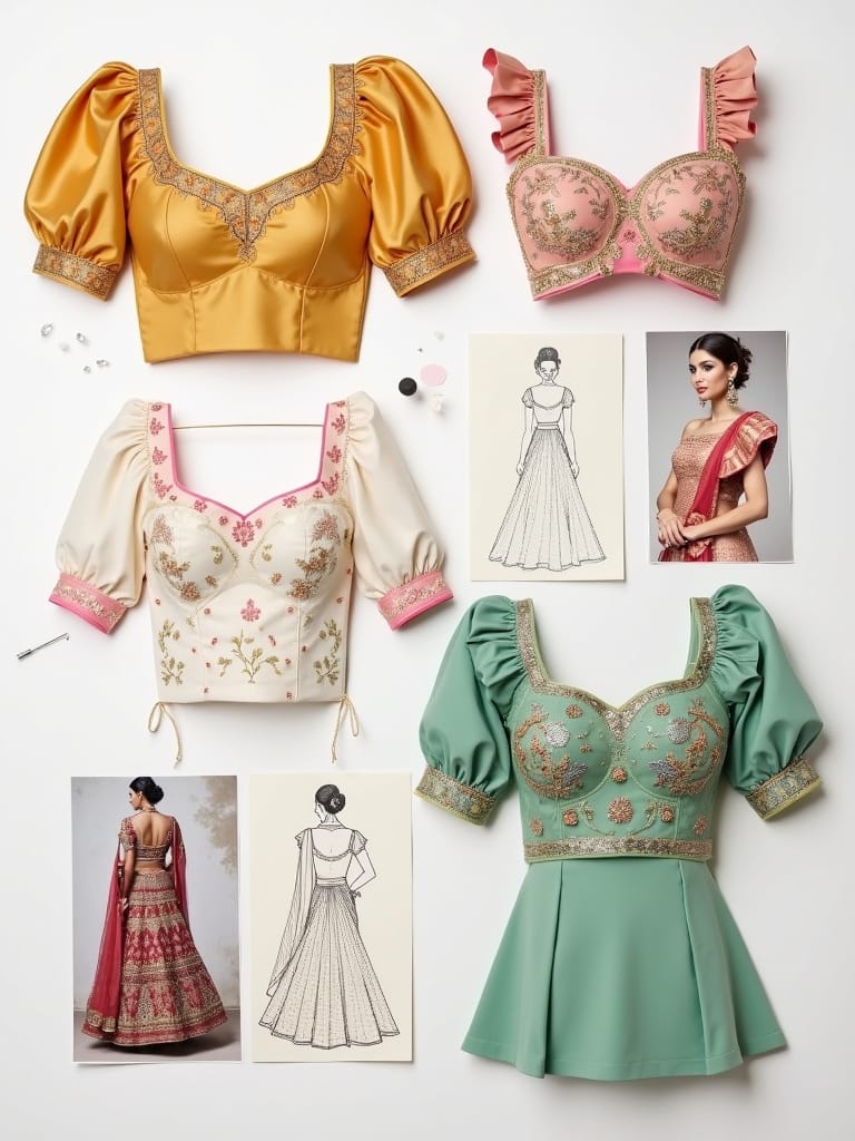 ab49a687 bc6a 481d 86cd 4b63fce323f5 Blouse Sleeves Design – 10 Latest Trends, Patterns & Tips