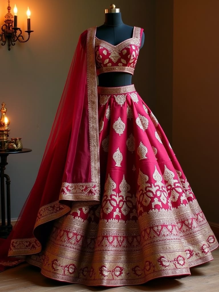 Banarasi Lehenga Designs for Girls