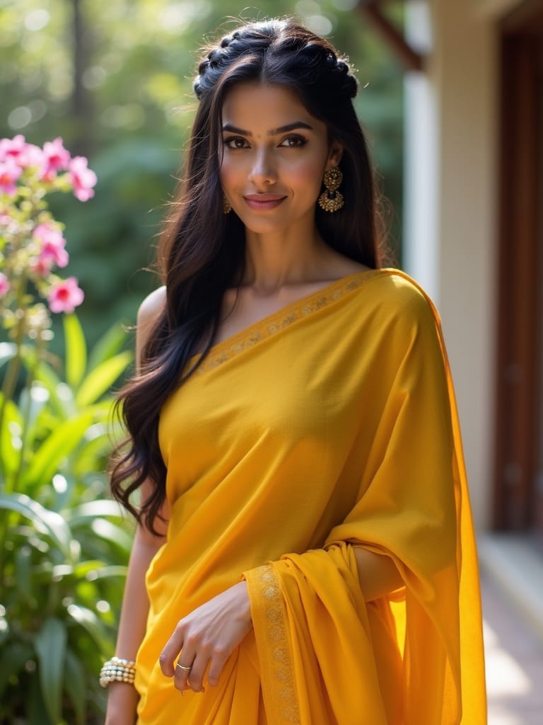 c616d6bf 7cb1 46b7 9aed a33f3af56bc8 1 10 Best Trendy Hairstyle for Saree That Elevate Your Look