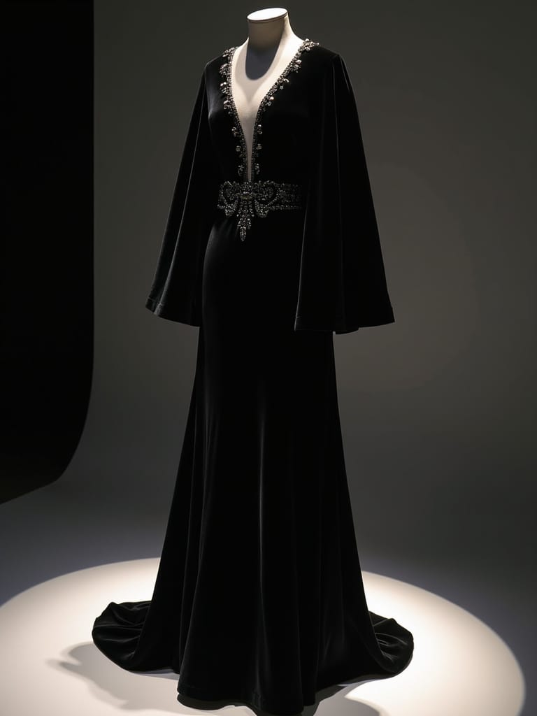 cape gown for women
