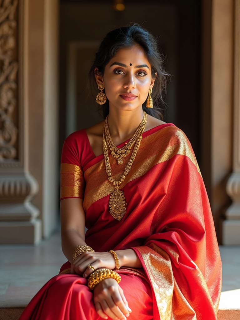Open Pallu Style