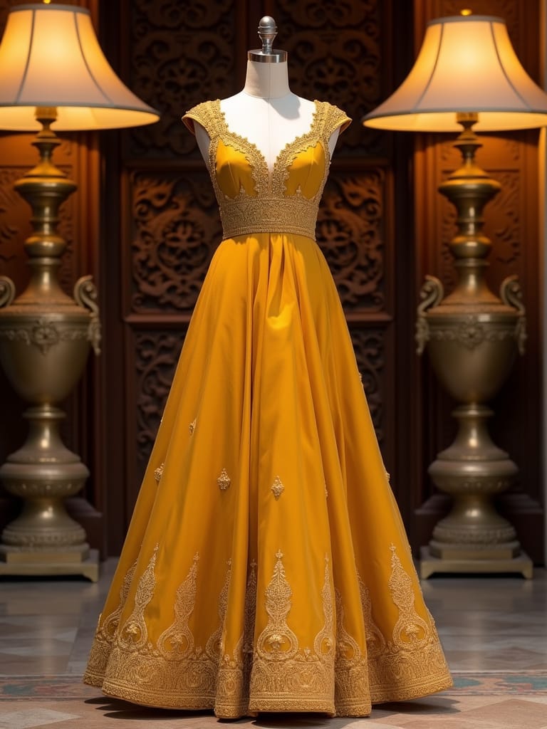 ethnic fusion gown for women