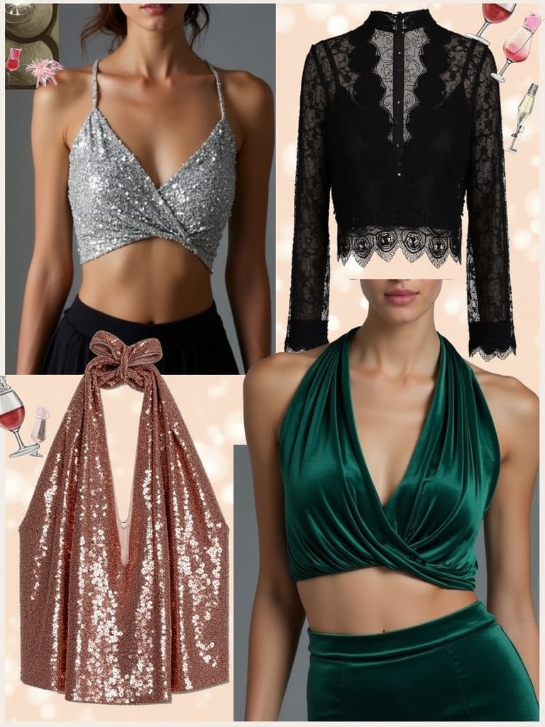 Beautiful Party Wear Tops for Ladies