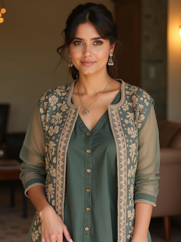 Jacket Style Kurti