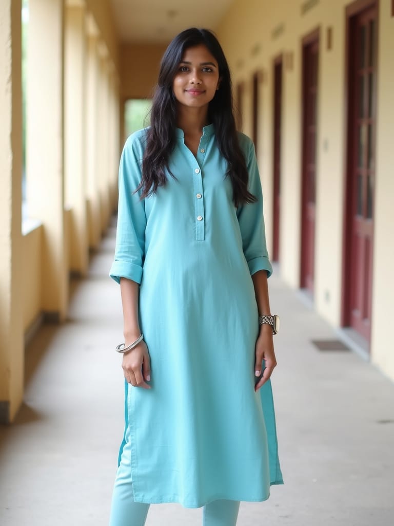 A-Line Cotton Kurti