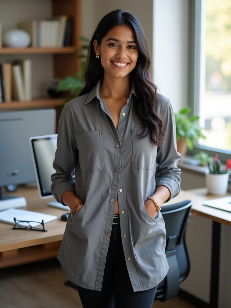 Shirt-Style Long Tunics