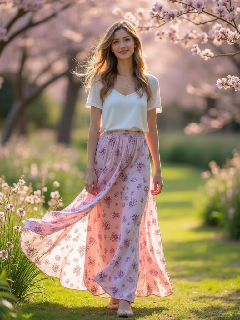 Spring Long Skirts for Women