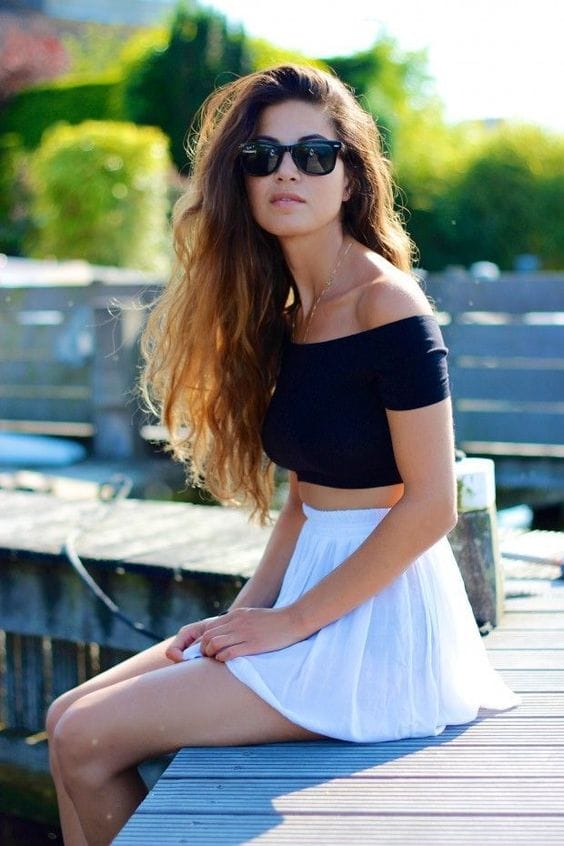 Black Crop Top and Mini Skirt Crop Top and Skirt Outfits That Are Perfect for Any Occasion