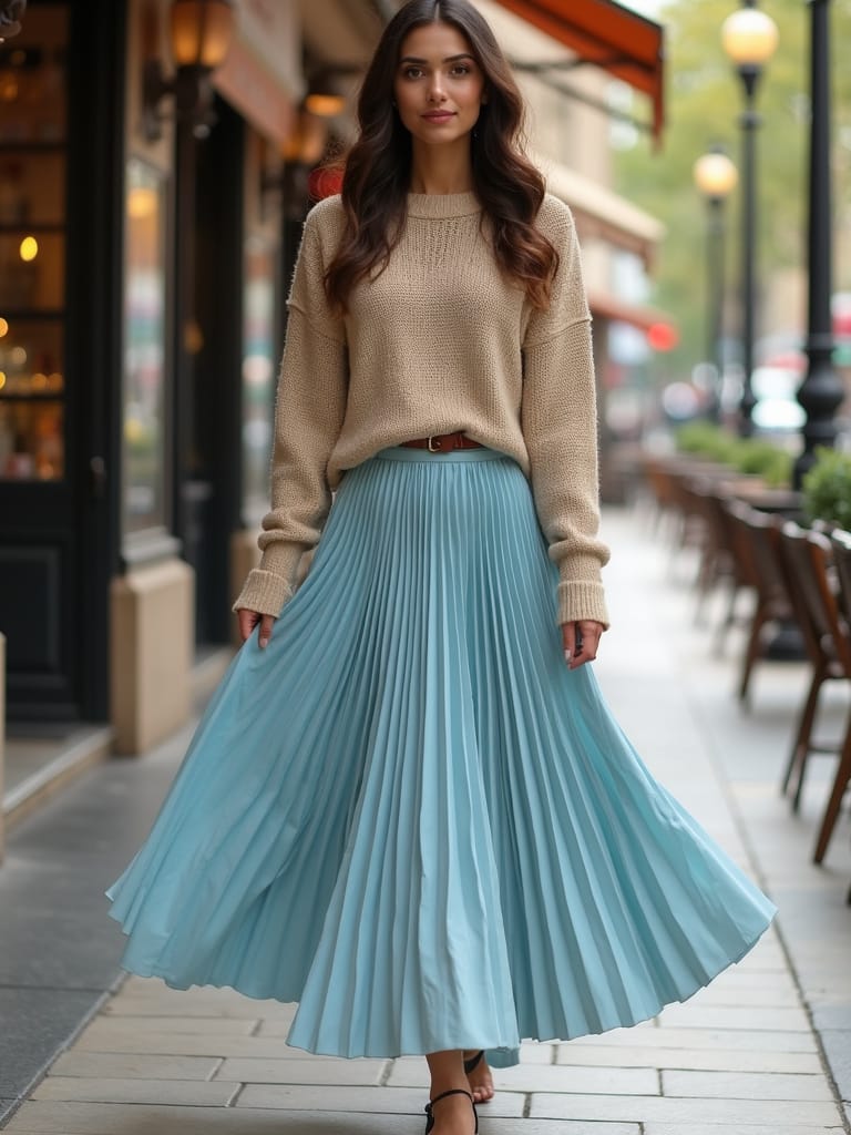 Pleated Skirt Outfits