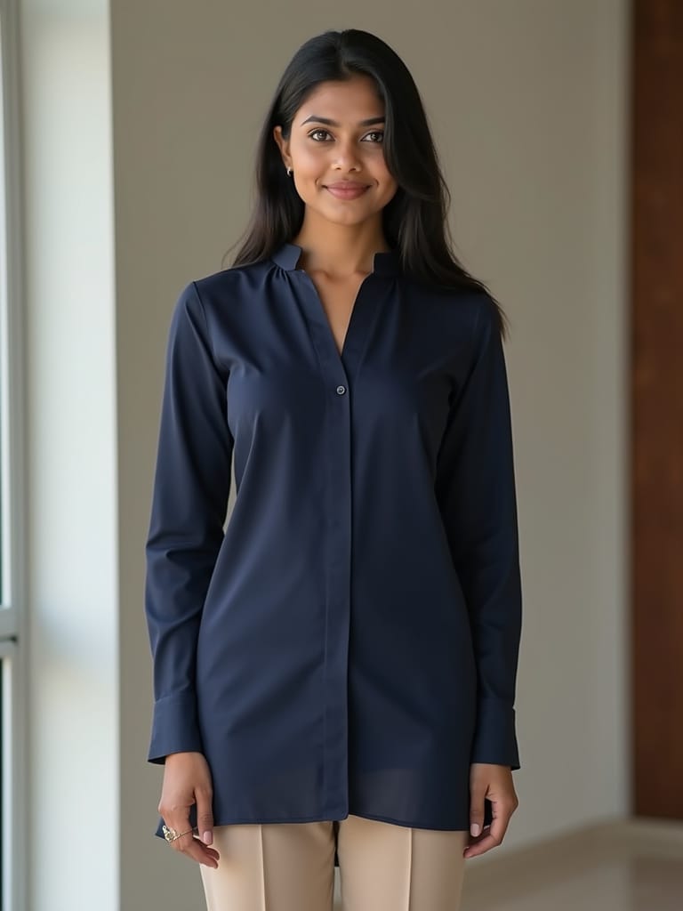  Straight-Cut Long Tunics
