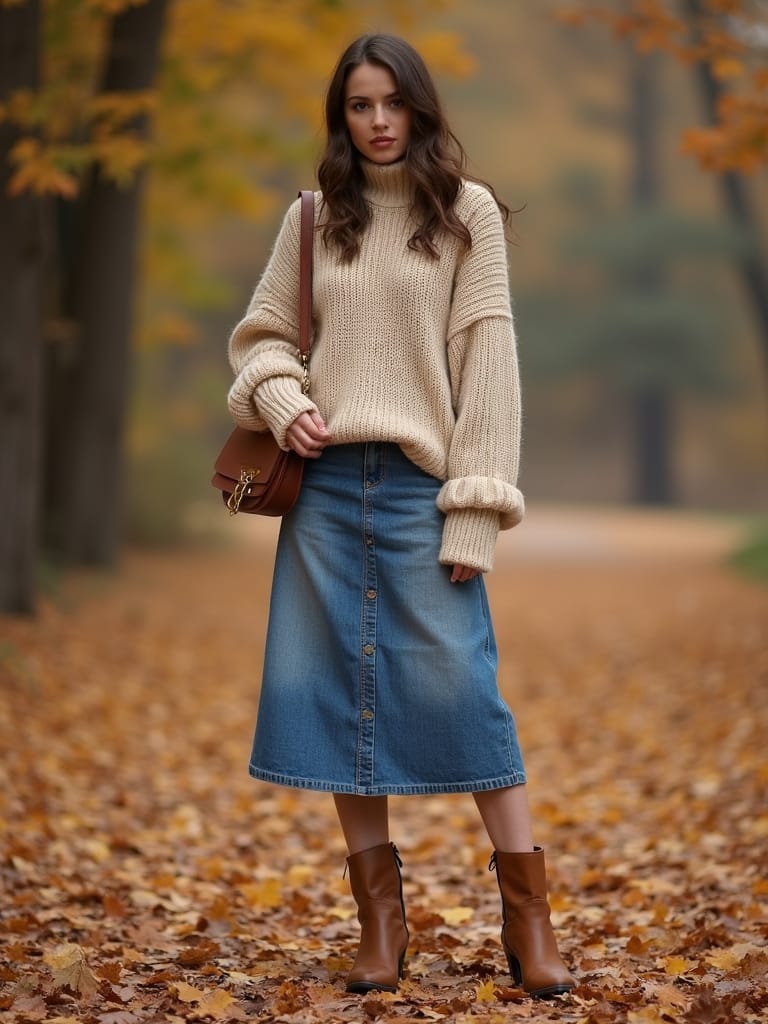f251ec80 6552 4461 91cf b5ce4a5b2014 How to Style Denim Skirts For Women for a Chic Casual Look