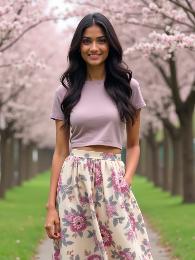17b8a1b0 6f52 488d 9b4e d0981d85032a Floral Skirts: Fresh and Feminine Outfit Ideas for Spring