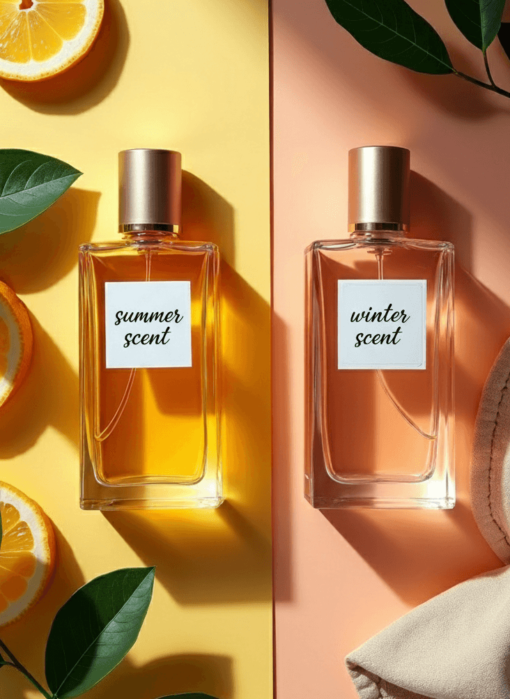 Gemini Generated Image daorxadaorxadaor edited Summer vs Winter Perfumes: How to Choose Best Season-Wise