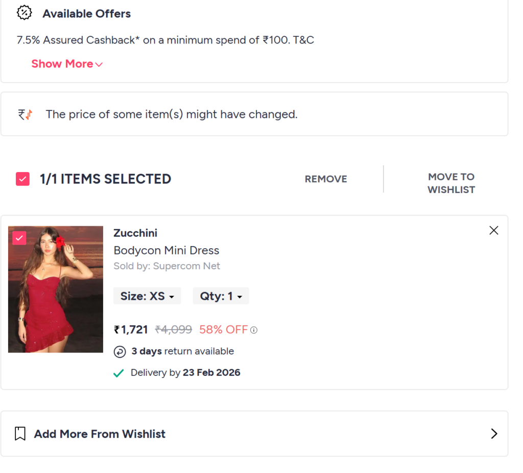 Step-by-Step Process to Apply Coupon in Myntra