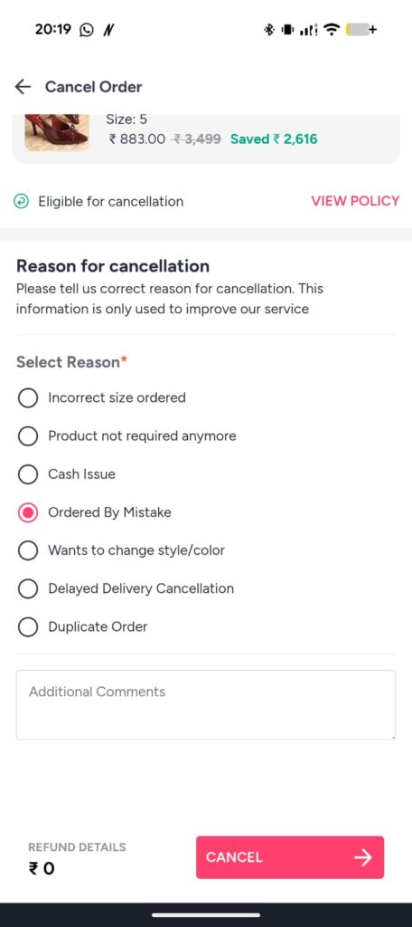 Important Notes for App Cancellation