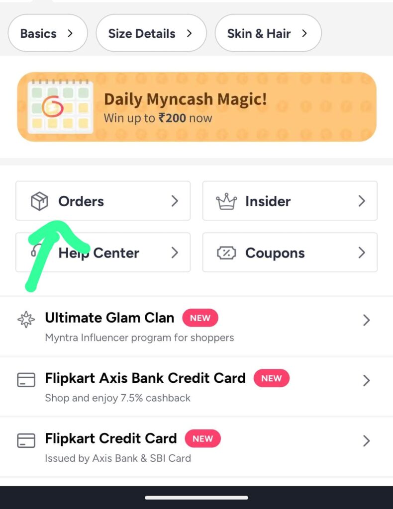 How to Cancel Order on Myntra Using a Mobile Phone