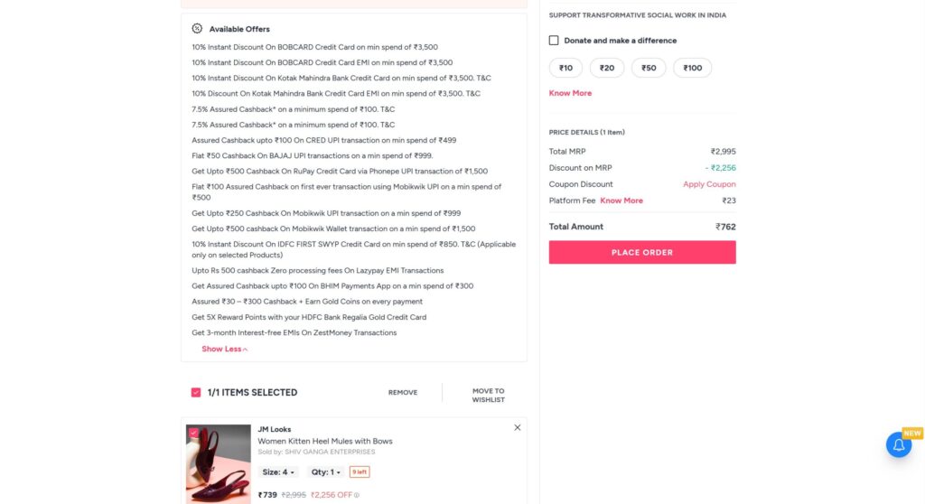 How to Use the Myntra First Order Offer