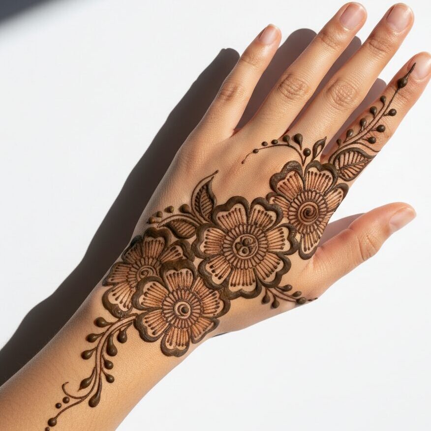 Arabic Style Back Hand Design