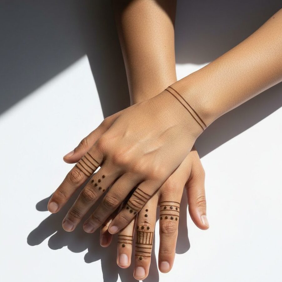 Finger Pattern Mehandi Design