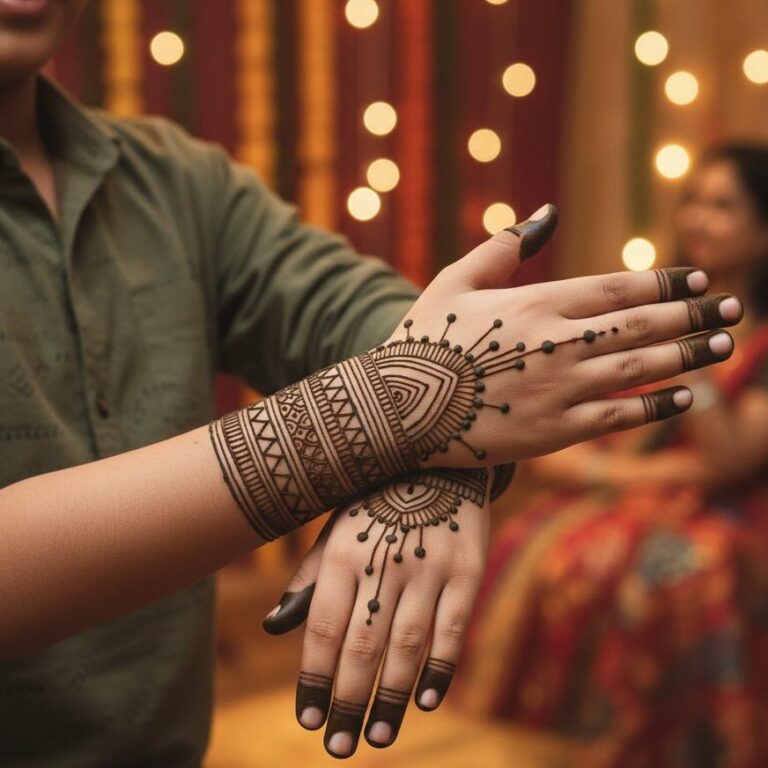 Mehandi Designs for Boys edited 9 Bold & Stylish Mehandi Designs for Boys for Festive Look