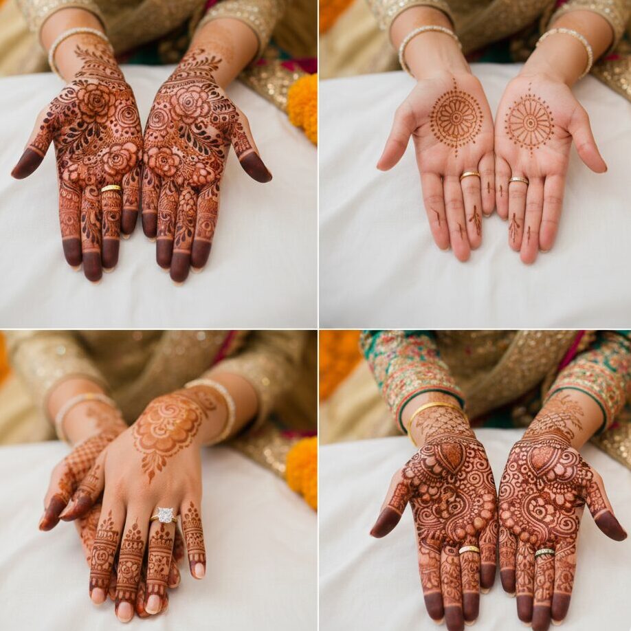Mehandi Designs for Sagai for a Joyful Look