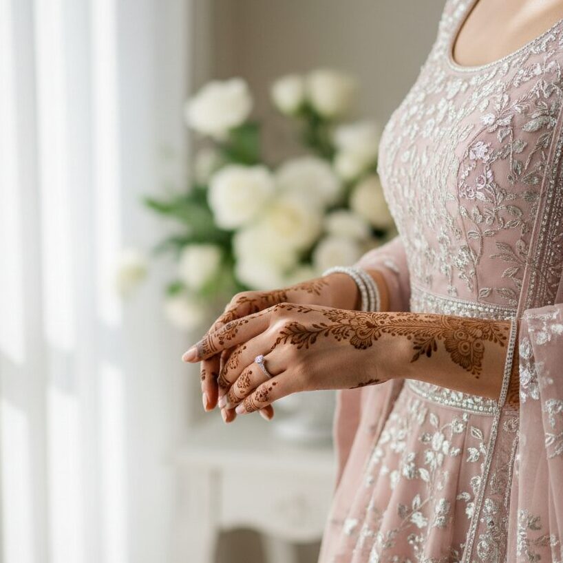 Minimal Modern Bridal Mehendi