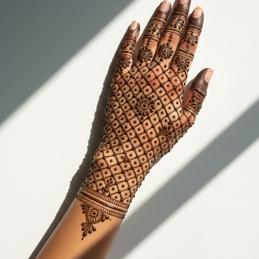 Net or Jaali Back Hand Design