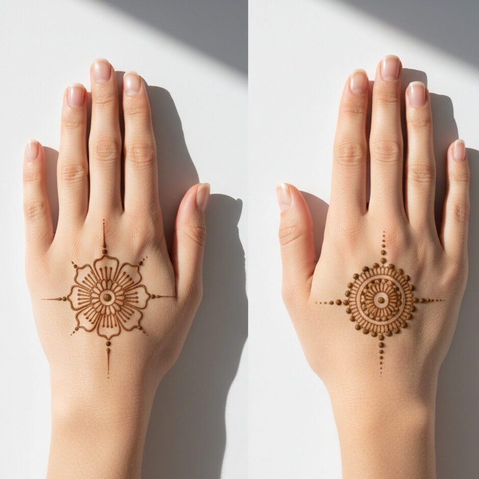 Simple Floral Mehandi Design