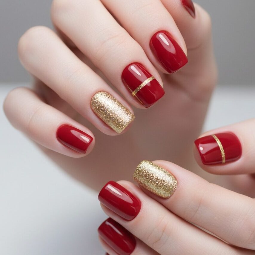 How to Style Cherry Red Nail Paint