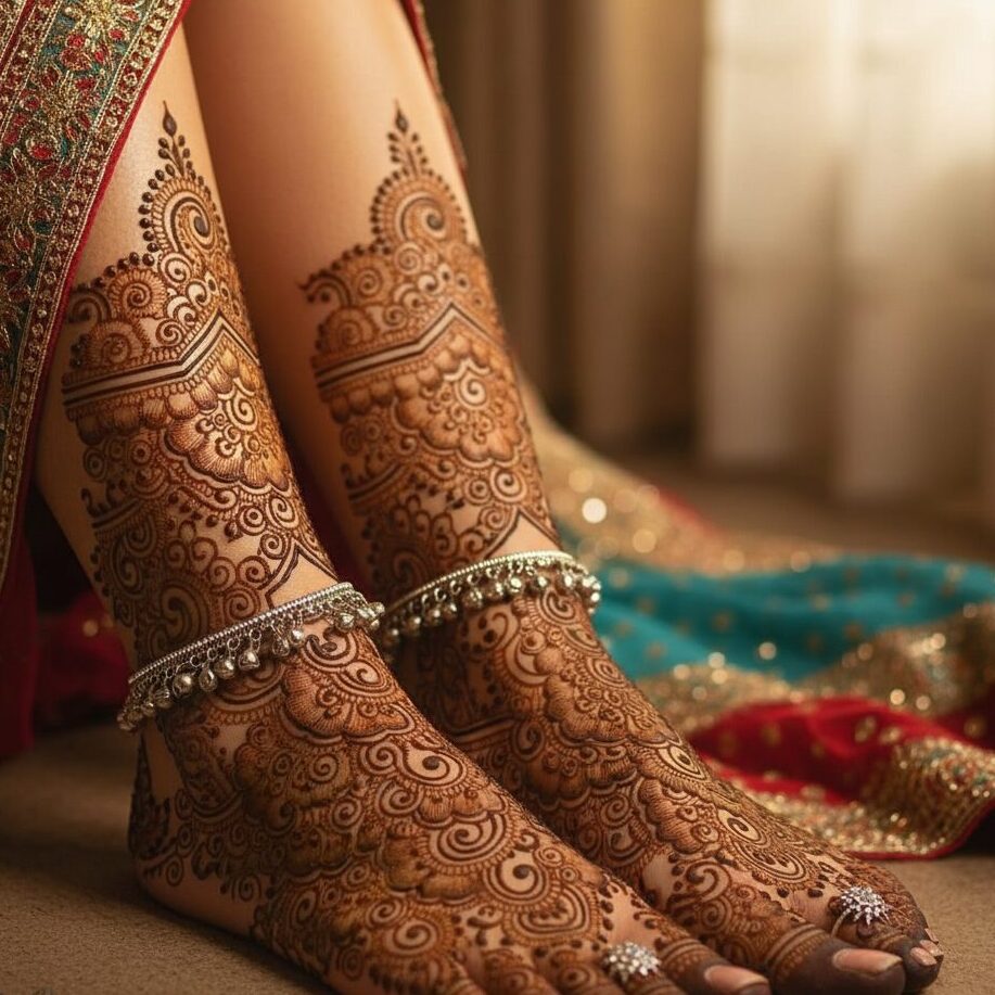 11 Stunning Mehandi Designs for Legs for a Beautiful Glow