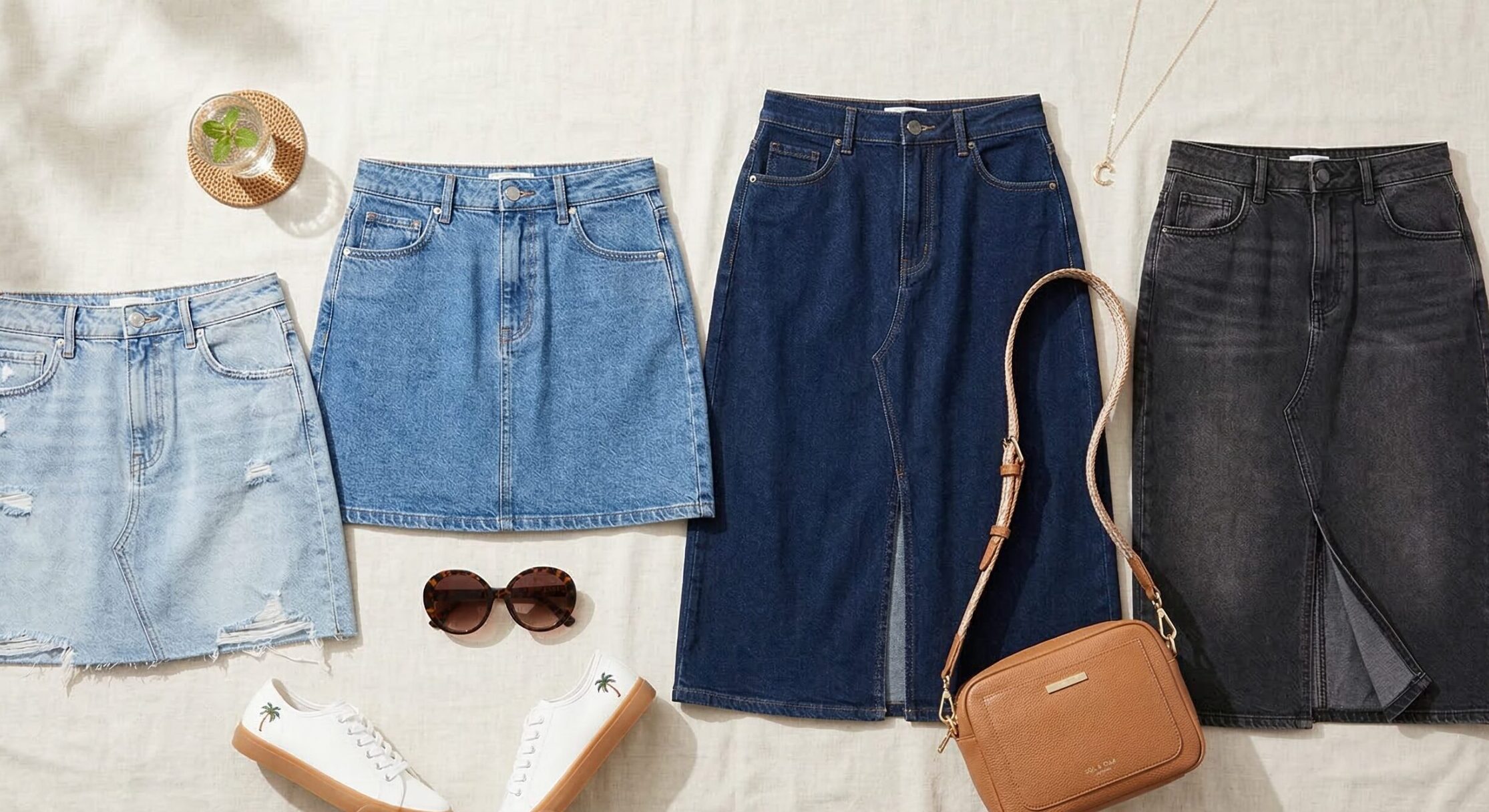 Footwear to Complement Denim Skirts for Women