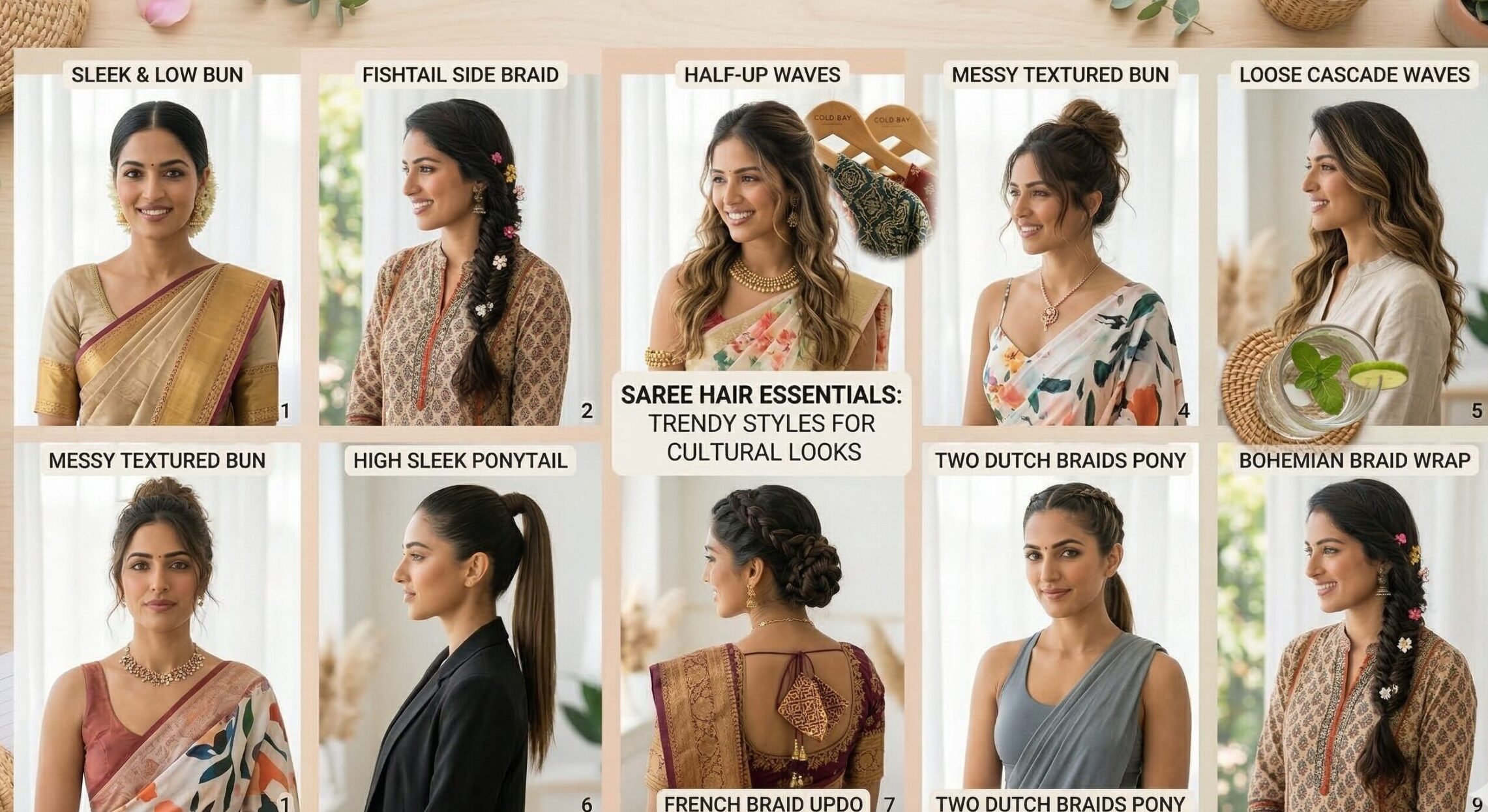 Tips to Maintain Your Saree Hairstyle