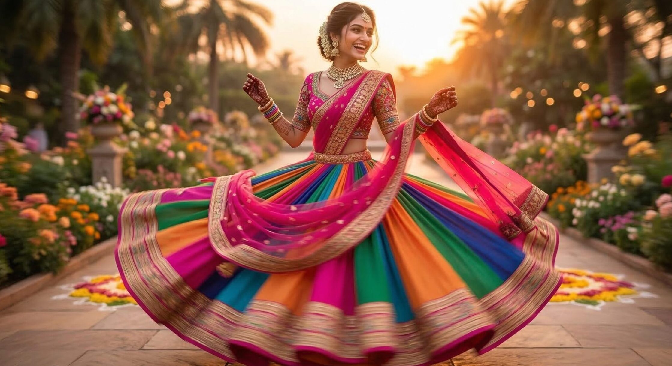  lehenga style saree