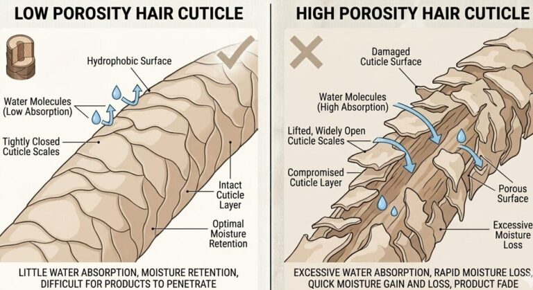 low porosity hair cuticle vs high porosity hair cuticle edited Powerful Tips For Low Porosity vs High Porosity Hair