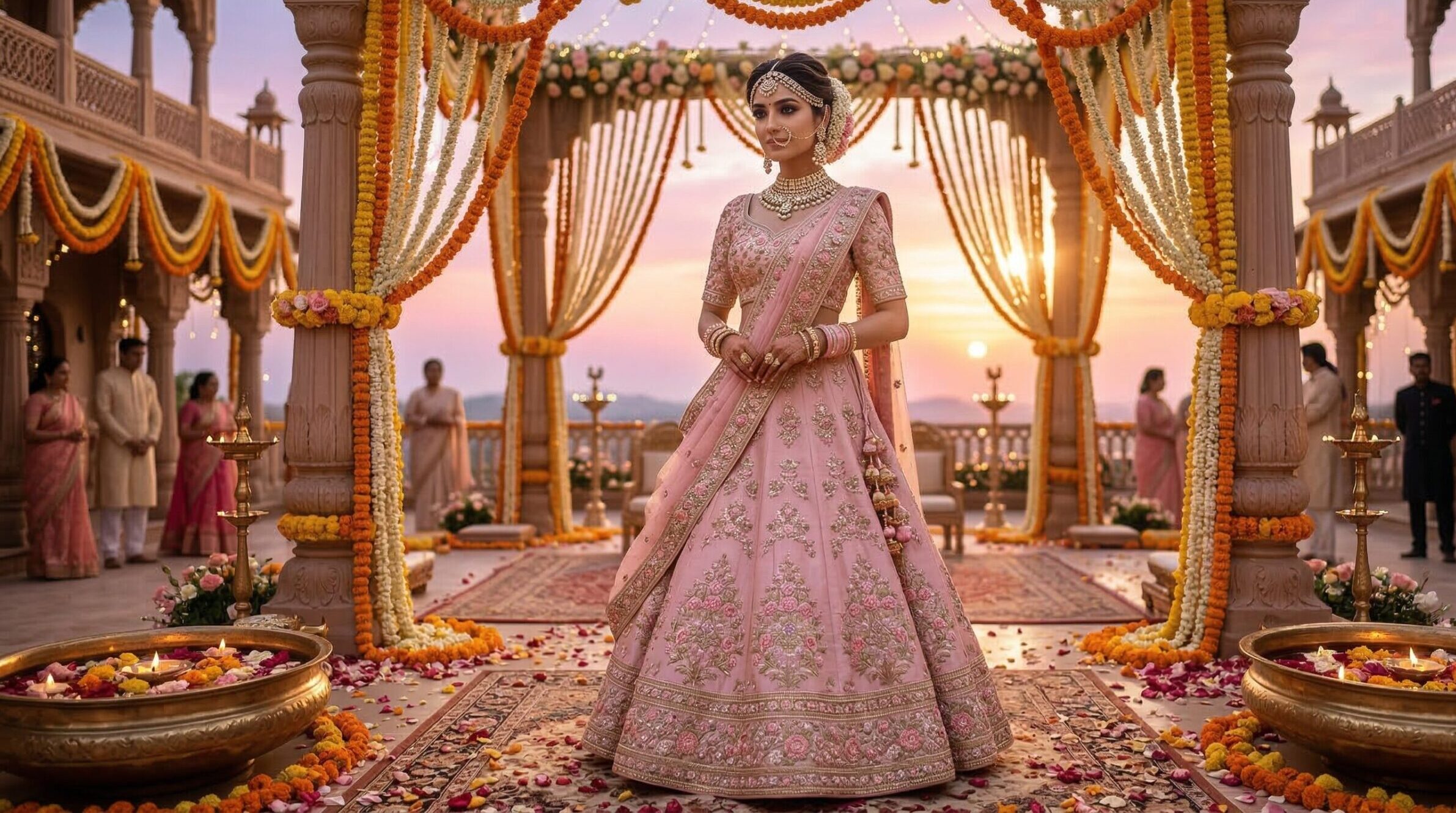 Styling with Drapes for Sarees and Lehengas
