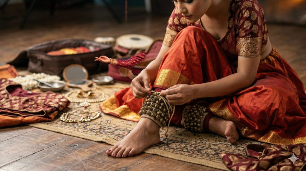 Kathak Dress and Makeup 1 Kathak Dress and Makeup: Complete Traditional Guide